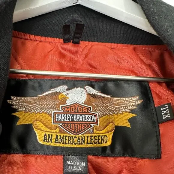 Harley Davidson Harley Owners Group HOG Black Bomber Jacket Live the Legend XXL